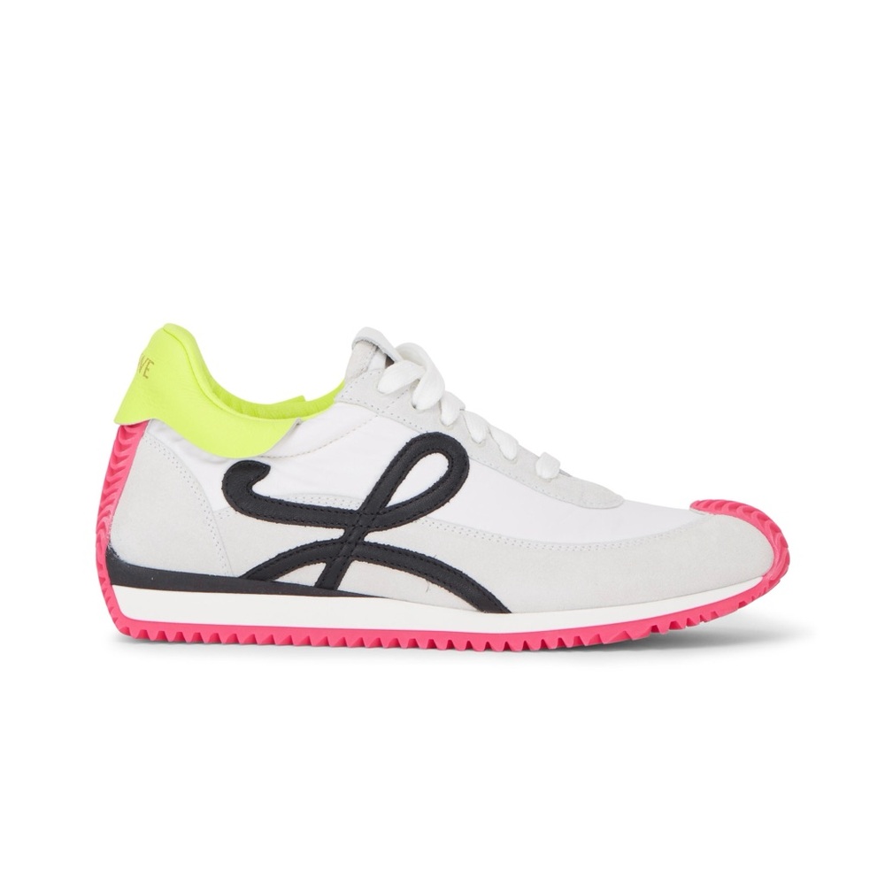 Loewe Flow Runner White Pink Neon Sneakers EU39, US9